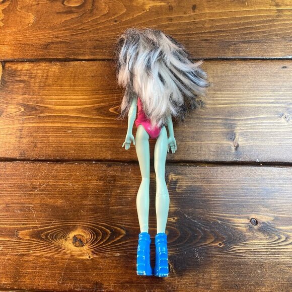 2015 Monster High Frankie Stein Doll Pink Body Suit Blue Shoes Ghoul Spirit - Picture 2 of 8